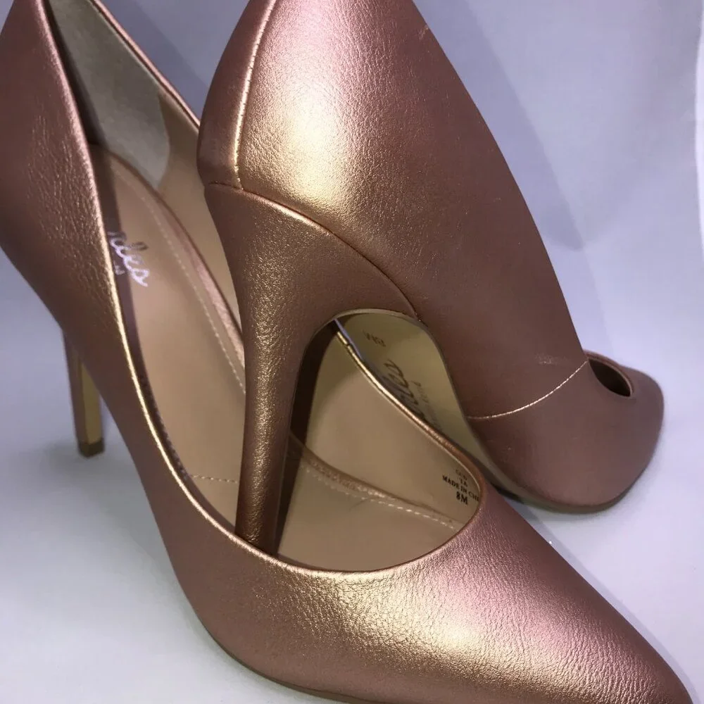 Charles by Charles David Leather Rose Gold Pumps SIZE 8 - Picture 7 of 9